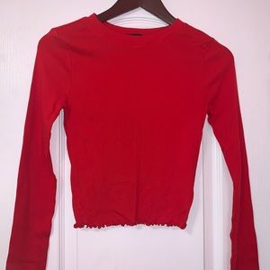 Forever 21 red long sleeve